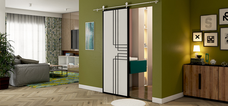 sliding bathroom door installation in Cape Coral